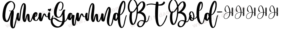 AmeriGarmnd BT Bold字体转换